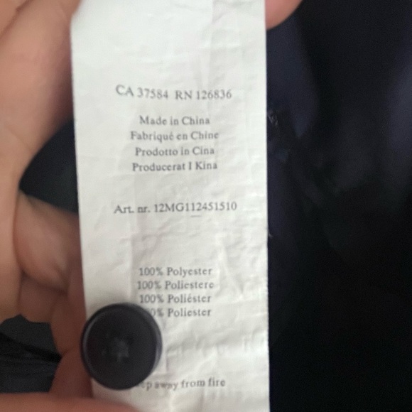 J. Lindeberg Performance Golf Pants Straight Leg Navy Blue Mens Size 34 - Picture 6 of 7